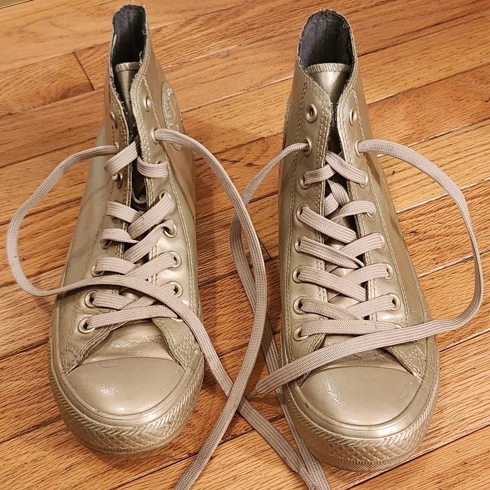 Converse Chuck Taylor All Star Metallic Rubber High Top Sneakers